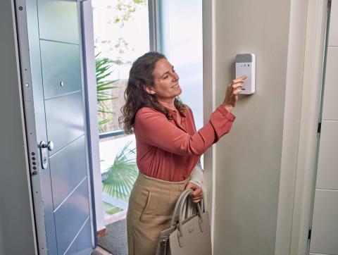 Painel de controlo entrada protegida